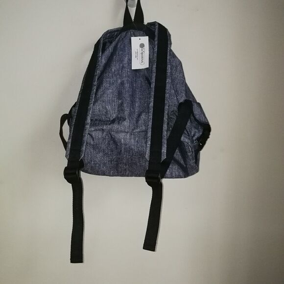 Le SPORT SAC Denim Days Blue Medium Wayfarer Backpack NWT - Picture 6 of 13